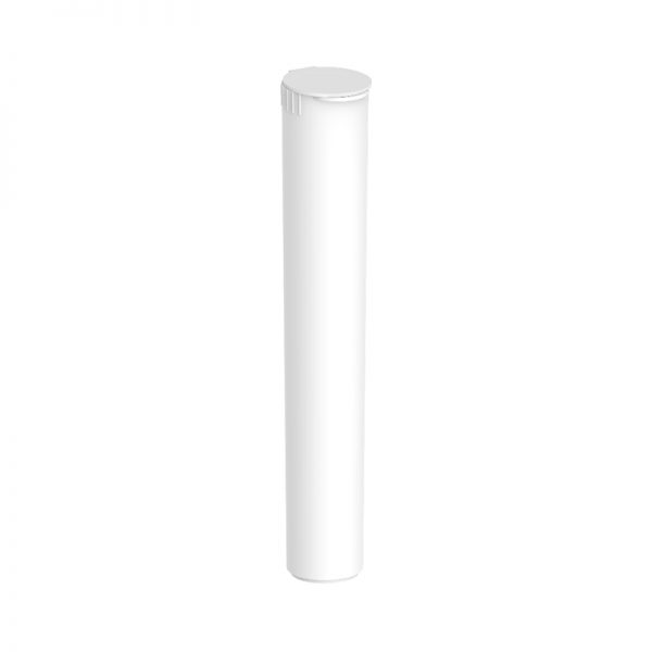 116 Mm Plastic Child Resistant Pre-Roll Tube Opaque White