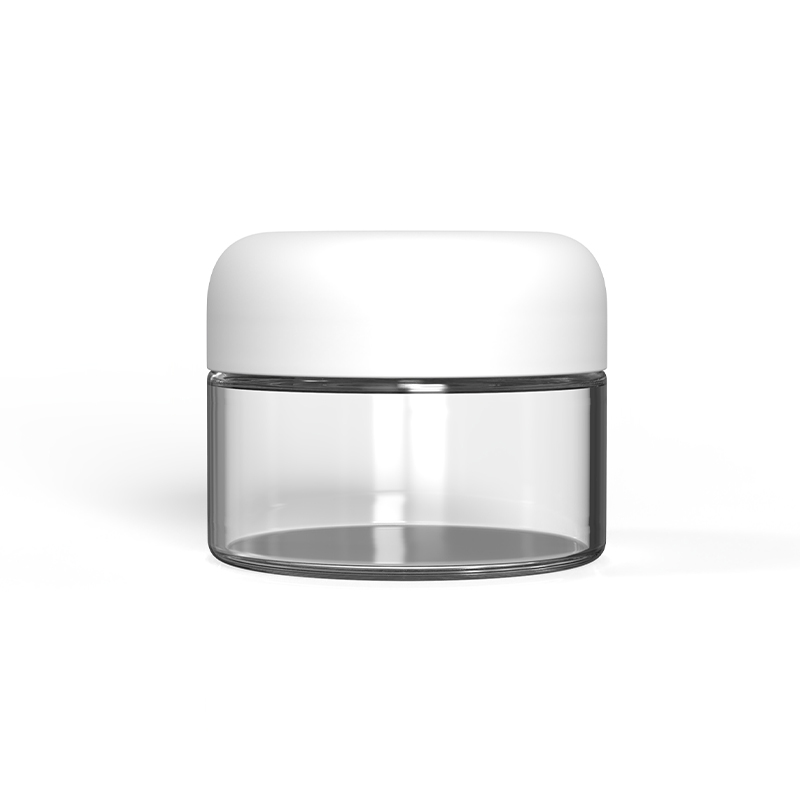 9 oz Clear Glass Jar with Silver Lid